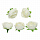 Бутон цветка искусственный, 3AS-001 3.5см, 5 шт/упак (белый)