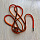 Шнурки круглые 130 см упак 10 пар (черно-оранжевые)