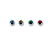 Игрушечные глазки MER-24 круглые с бегающими зрачками d 24 мм уп 24 шт