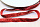 Бархатная лента с люрексом 1см* упак 18,28 м (230160 красный)