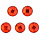 Стразы пришивные акриловые MAGIC 4 HOBBY 10 мм круг уп.50 шт (02 красный )