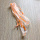 Шнурки силиконовые 130 см с надписью упак 10 пар (оранжевая надпись)